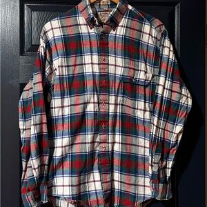 London Fog Outdoors VTG Men's Plaid Shirt - Red, Green, Blue M